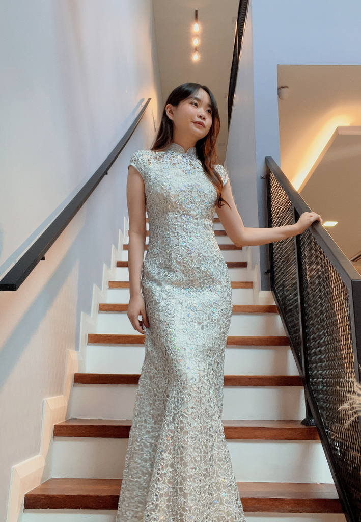 Sequin cheongsam sales