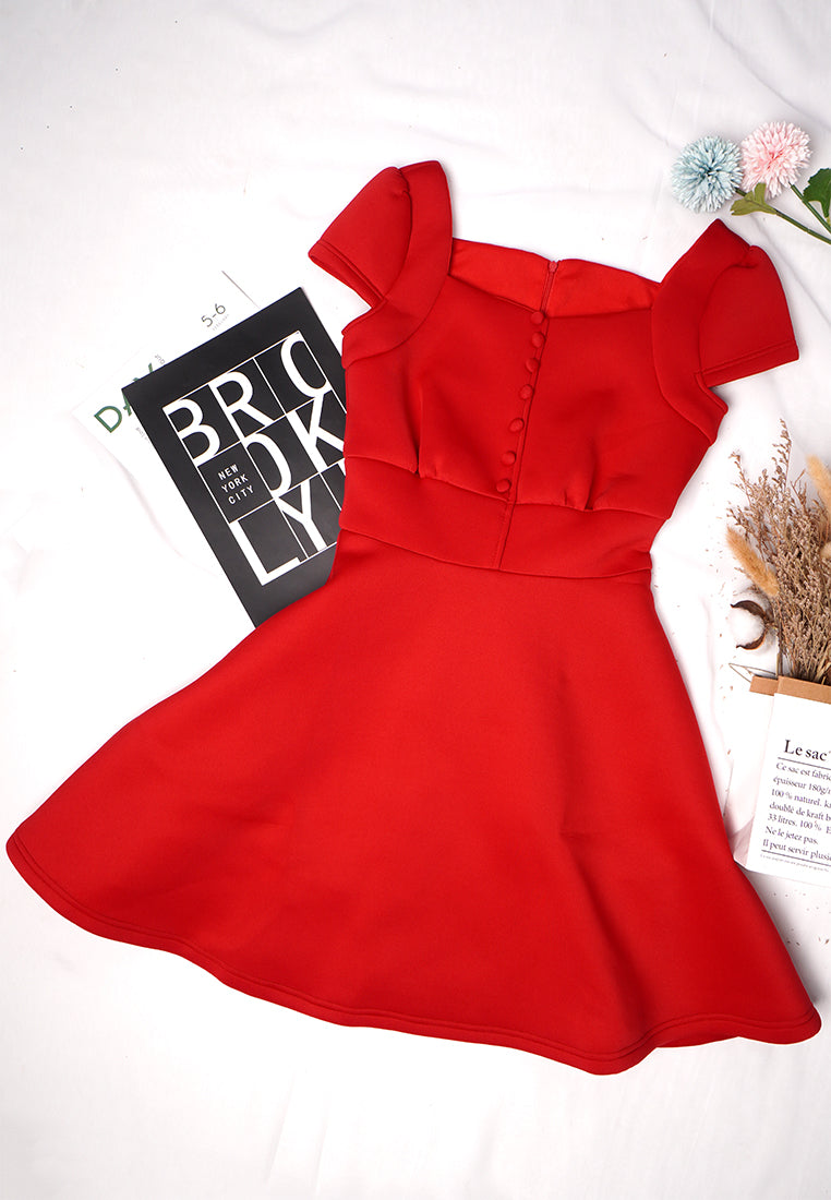 DT0115 Plain Skater Dress